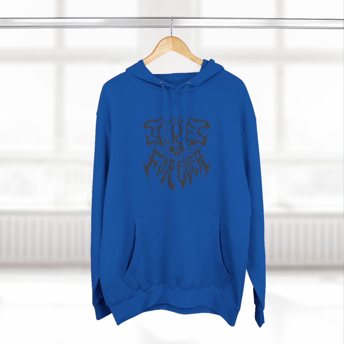 "Yikes Forever" Fleece Hoodie dark text on light background