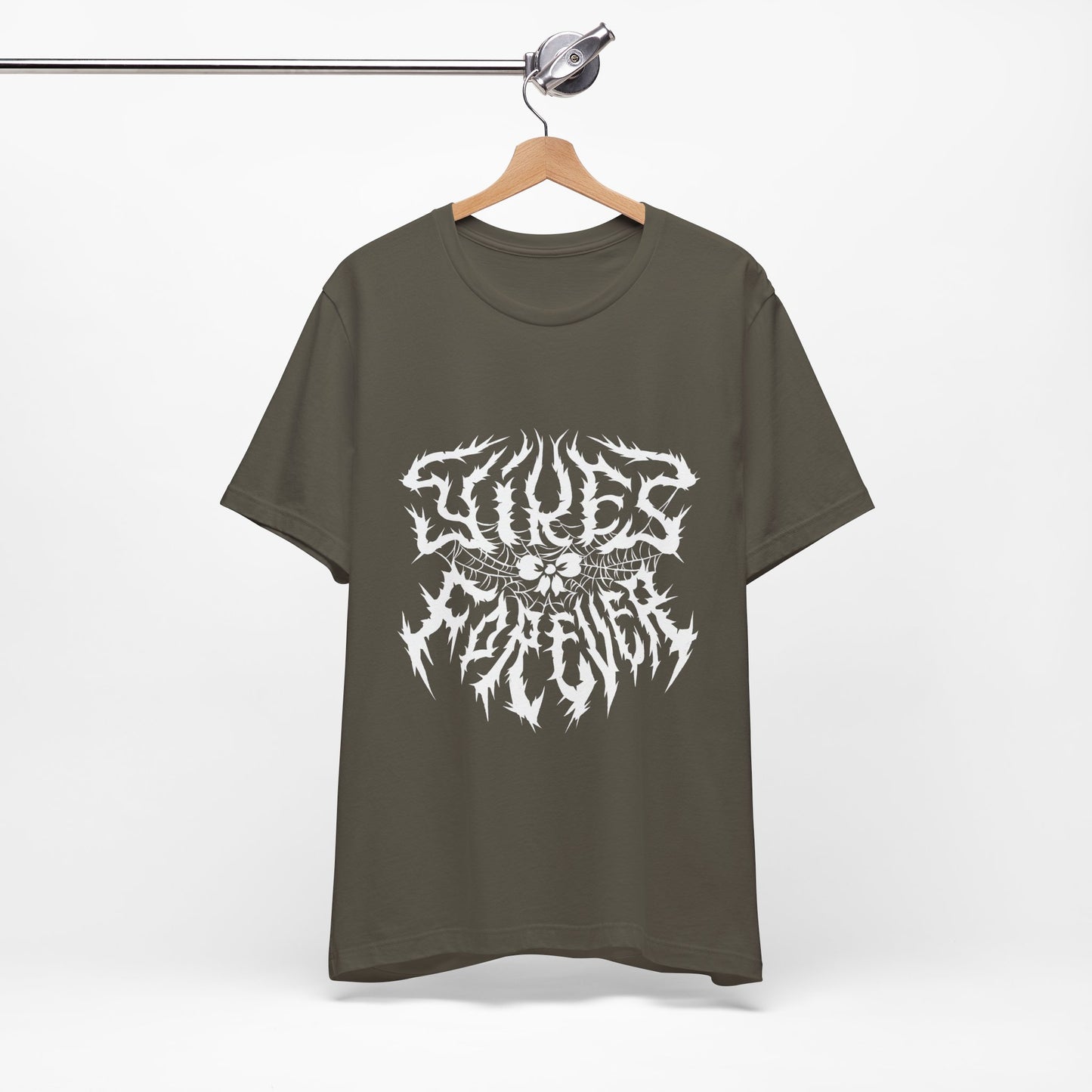 Yikes Forever Tee - dark colors with white text