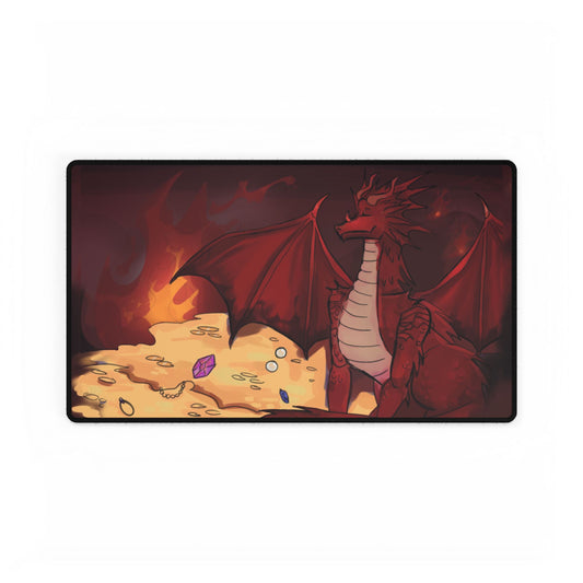 "Dragons and their Treasures" 24 x 14 MTG Playmat