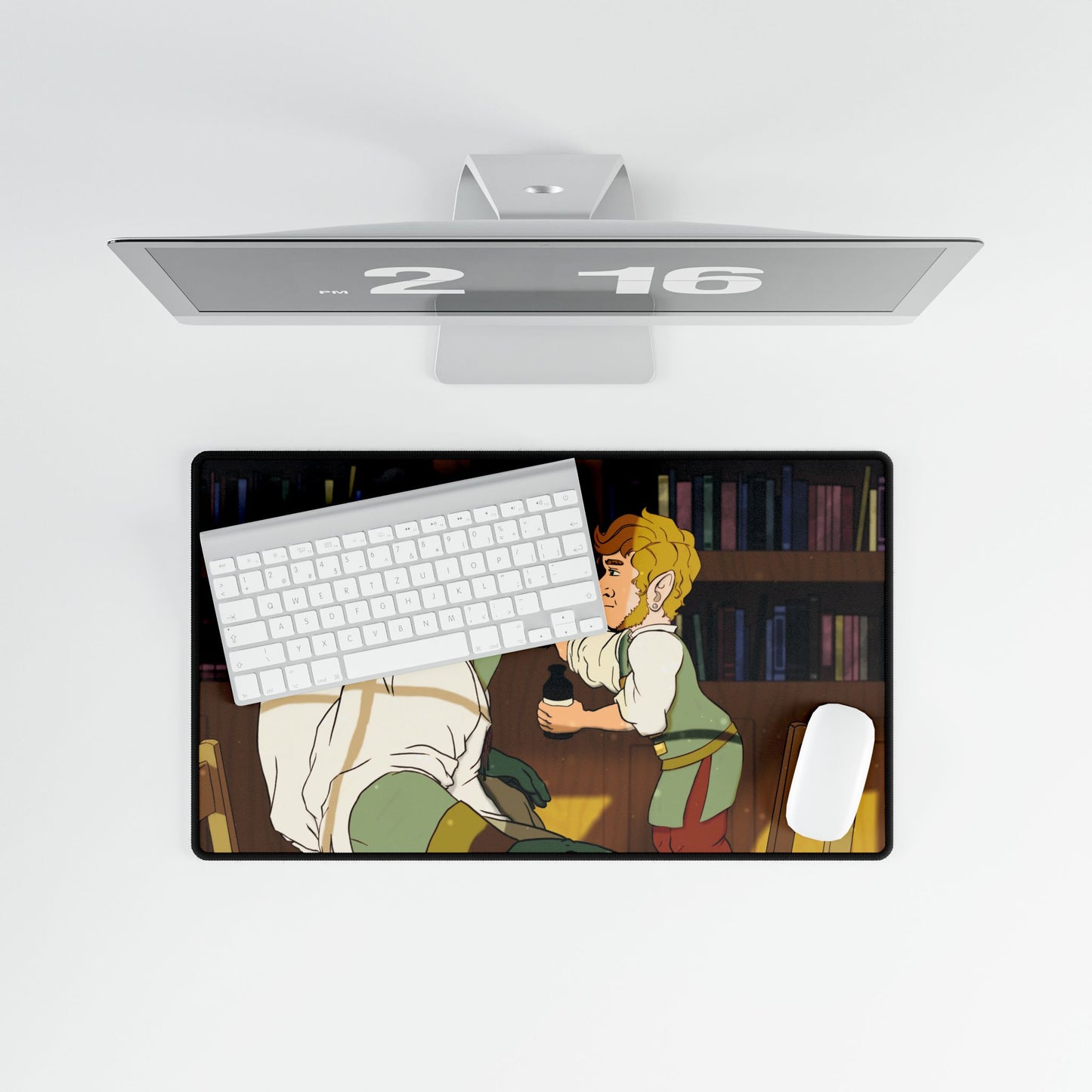 "Orc and halfling" 24 x 14 TCG Playmat