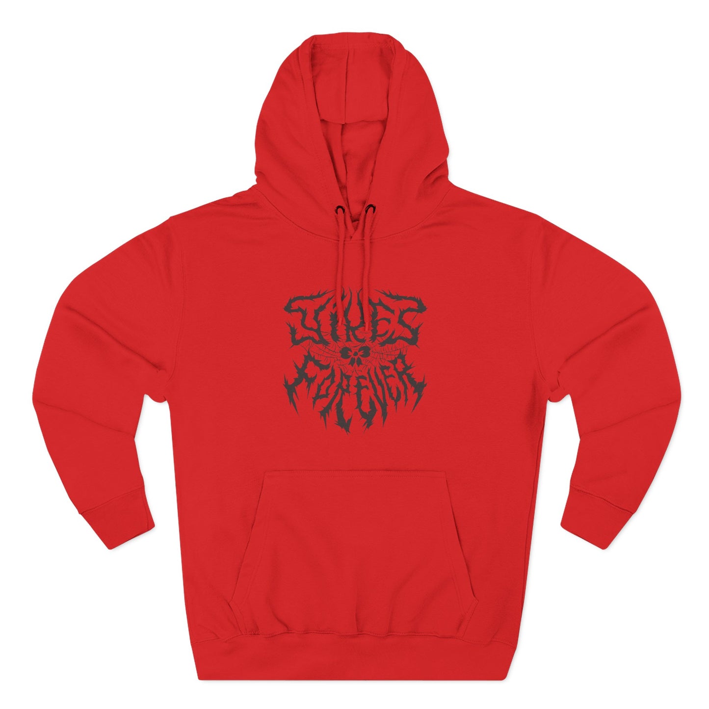 "Yikes Forever" Fleece Hoodie dark text on light background
