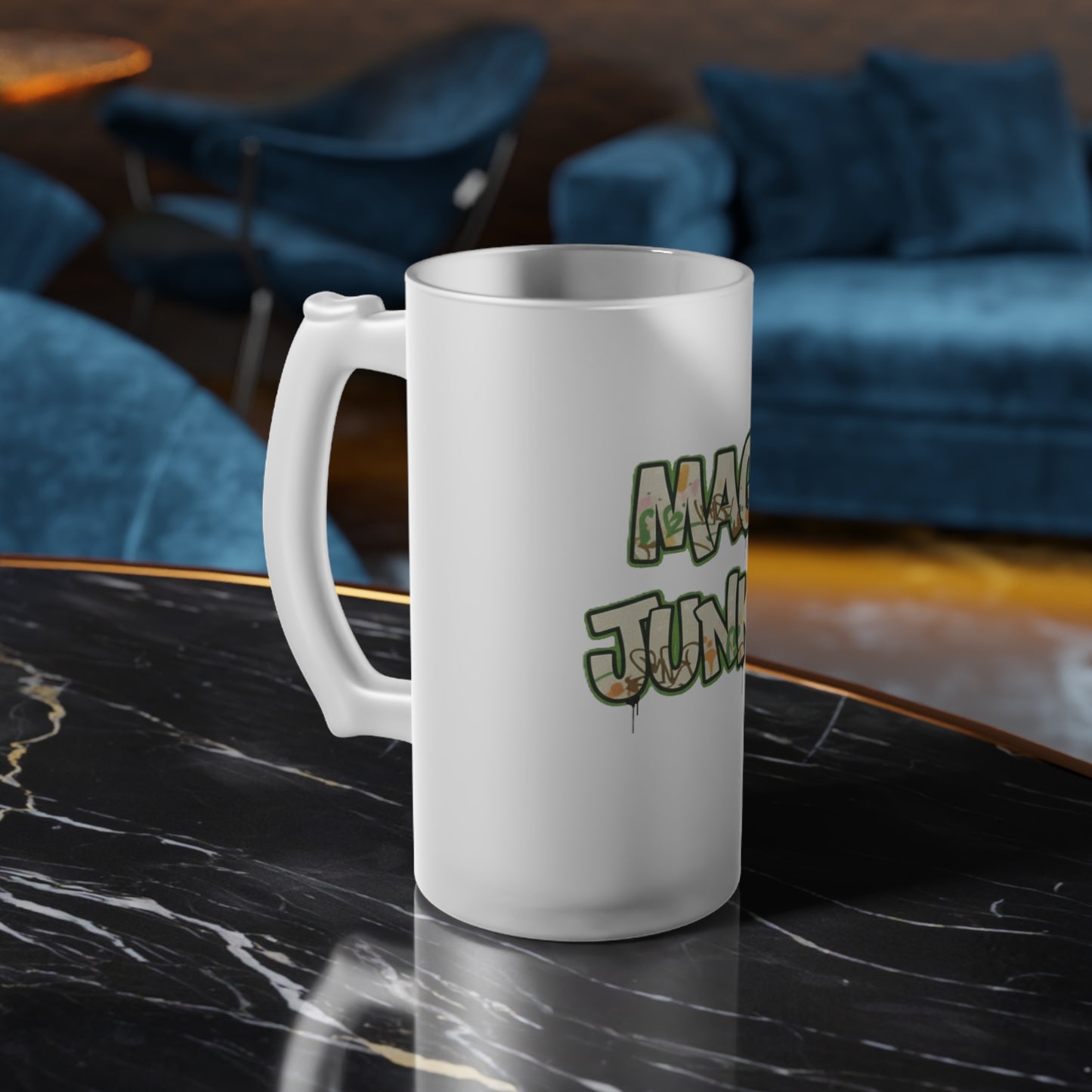 Magic Junkies Frosted Beer Mug