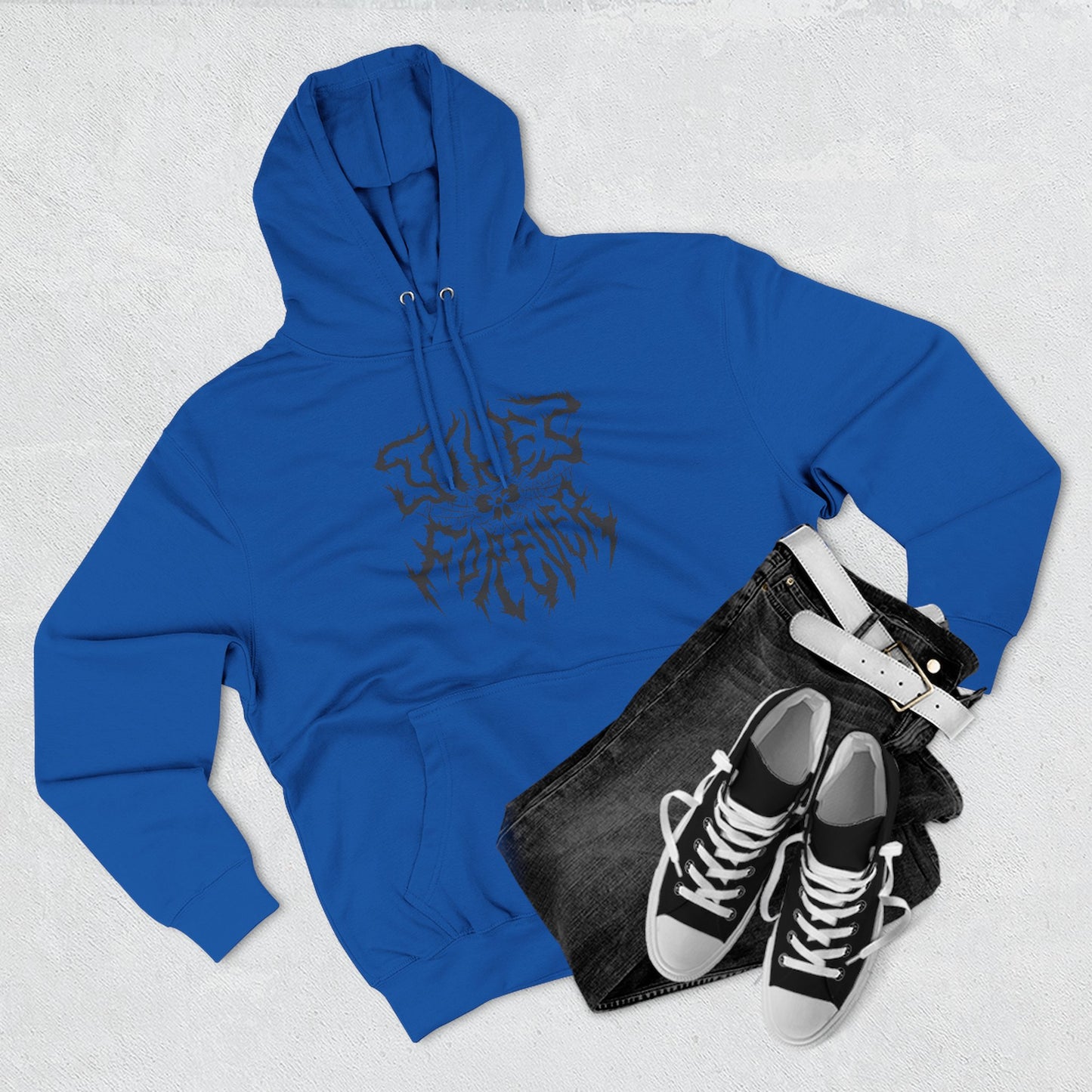 "Yikes Forever" Fleece Hoodie dark text on light background
