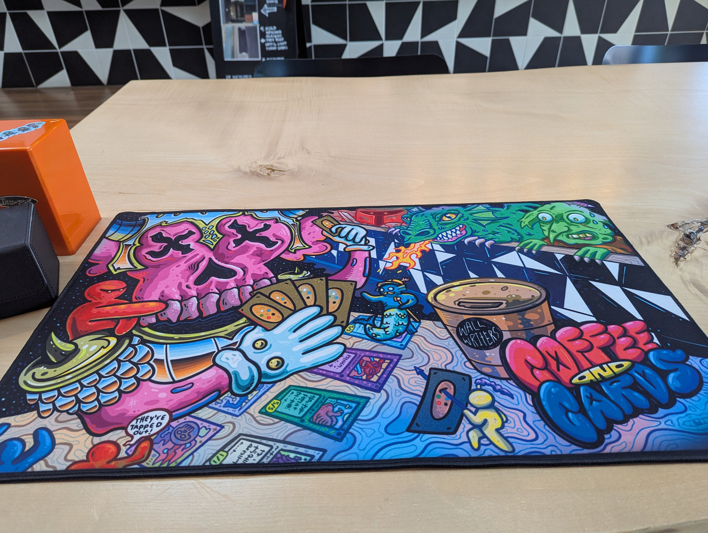 "Coffee and Cards" 24 x 14 MTG Playmat - Jesse Jacobellis