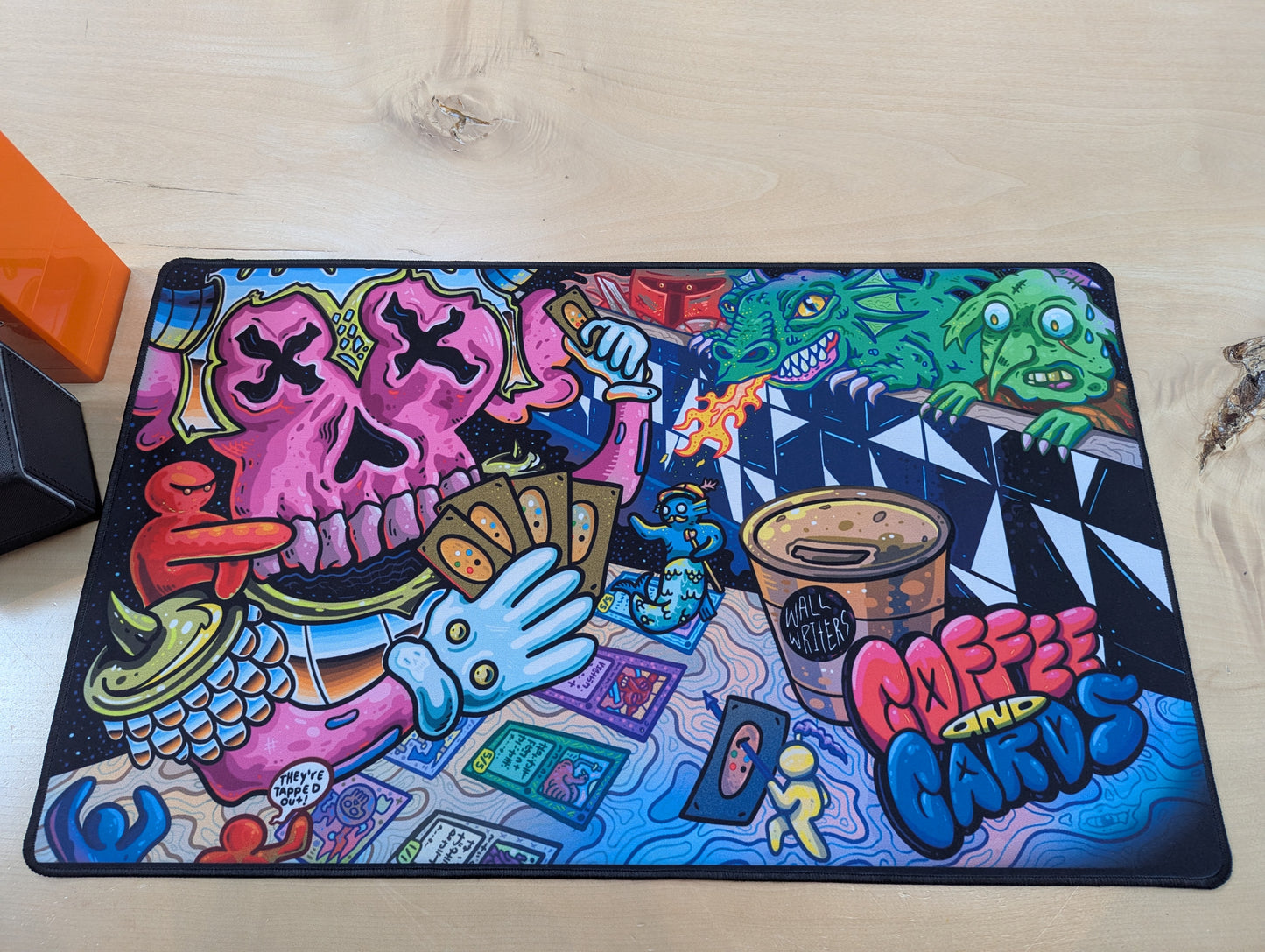 "Coffee and Cards" 24 x 14 MTG Playmat - Jesse Jacobellis