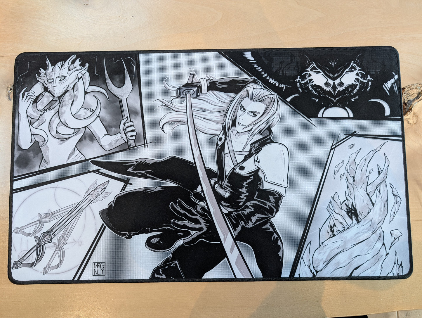 "Sephy Manga Style" 24 x 14 MTG Playmat