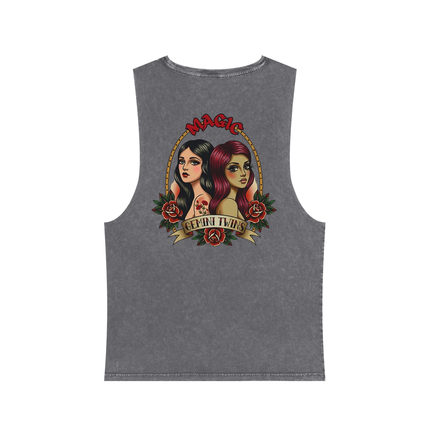 Gemini Twins Stonewash Tank Top