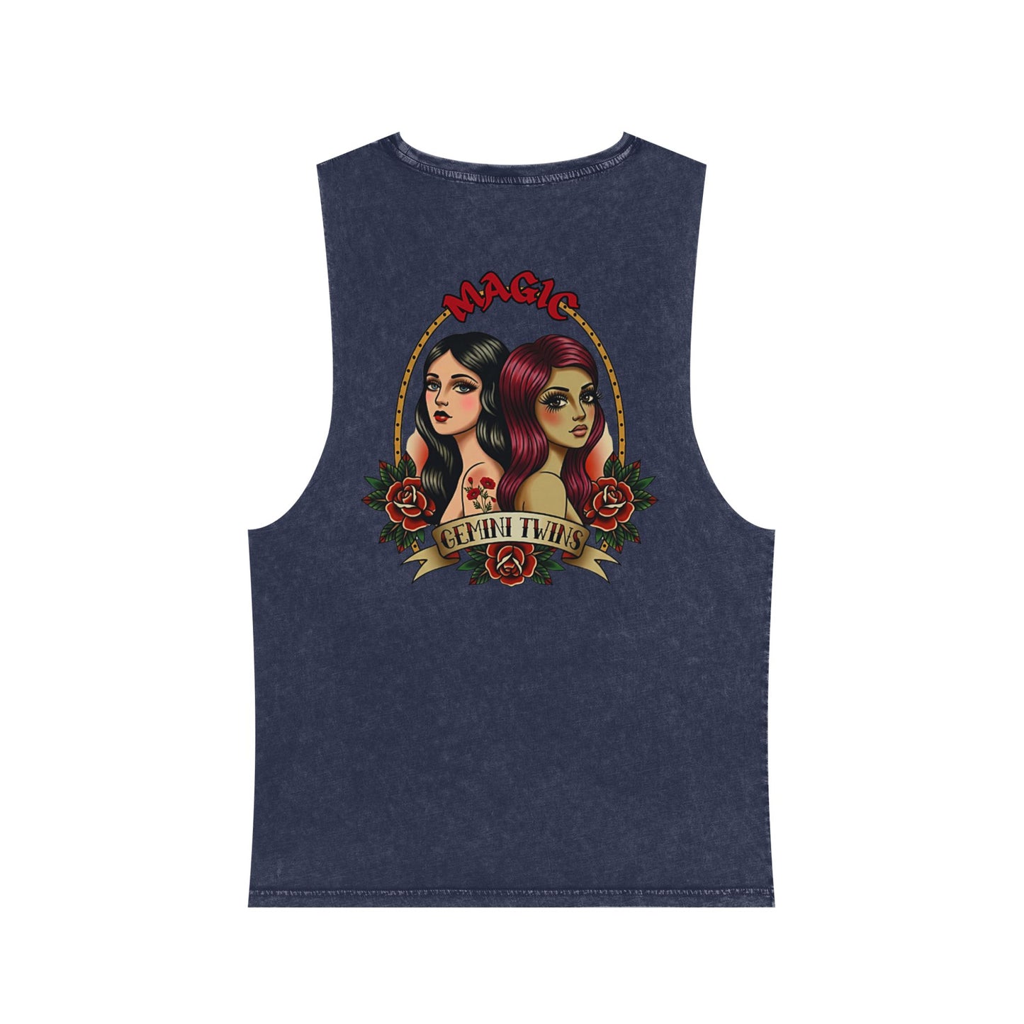 Gemini Twins Stonewash Tank Top