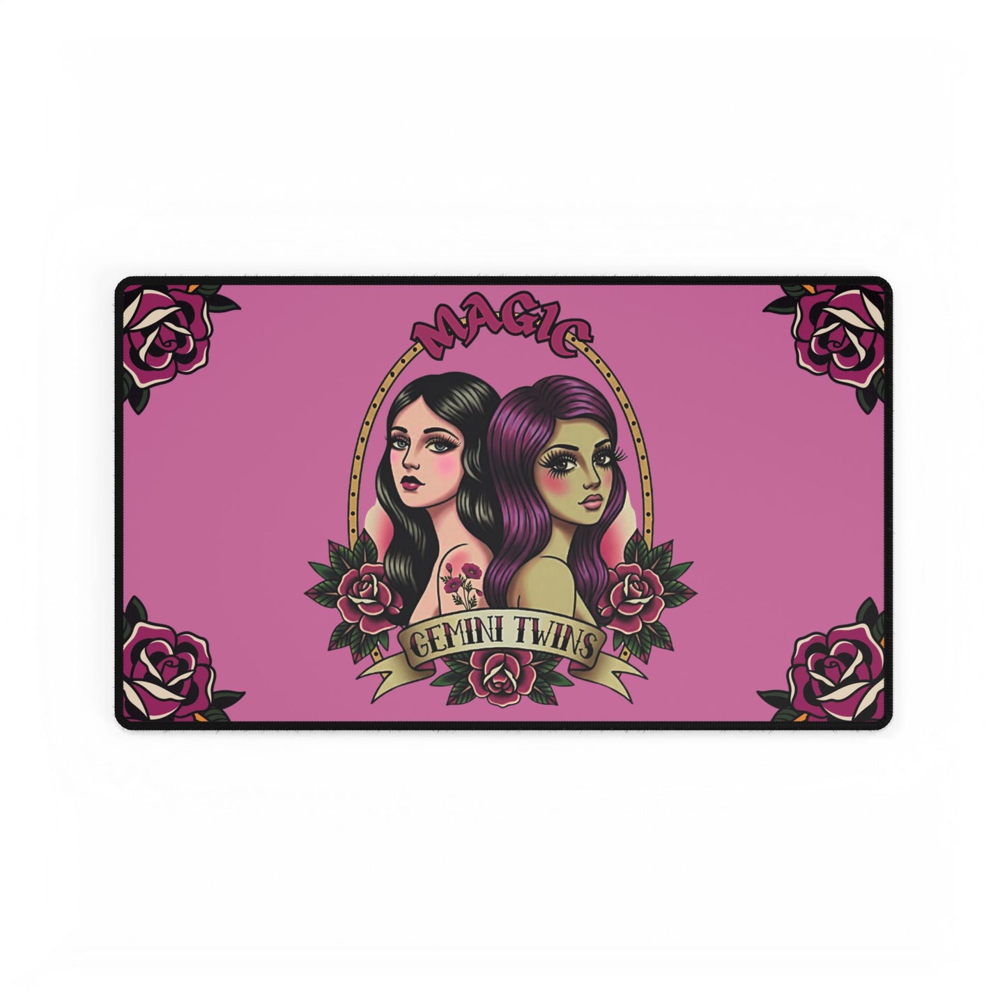 "Lady in Pink" 24 x 14 TCG Playmat - Gemini Twins