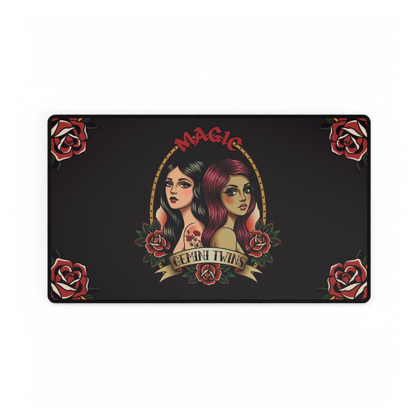 "Lady in Red" 24 x 14 TCG Playmat - Gemini Twins