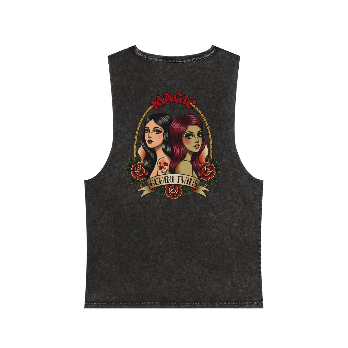 Gemini Twins Stonewash Tank Top