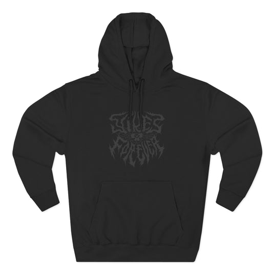 "Yikes Forever" Fleece Hoodie dark text on light background