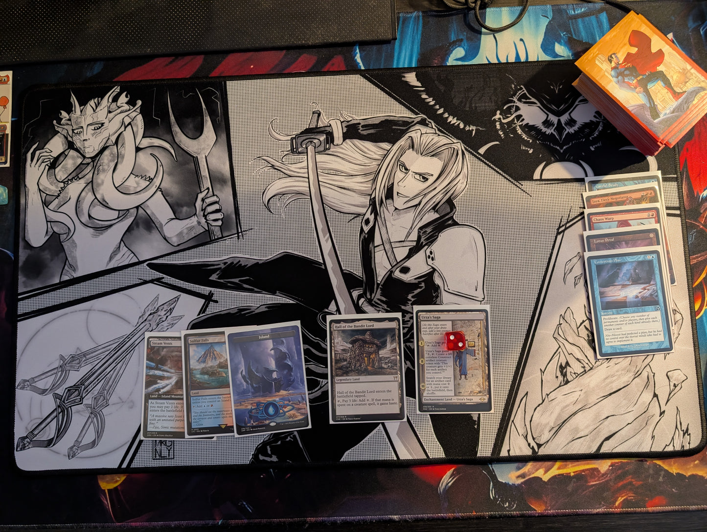 "Sephy Manga Style" 24 x 14 MTG Playmat