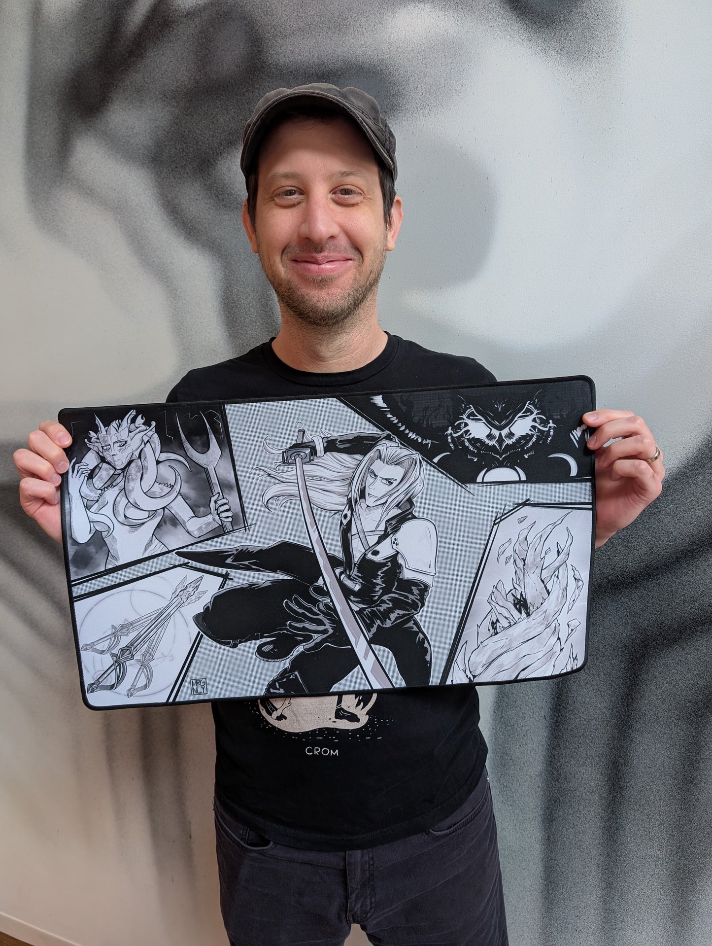 "Sephy Manga Style" 24 x 14 MTG Playmat
