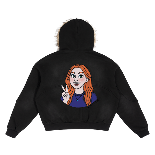 KP Detachable Fur Hoodie