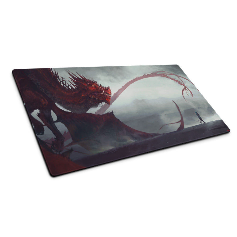 Red Dragon XL Mouse Pad - by Carlos "Kamyu" Díaz Asenjo