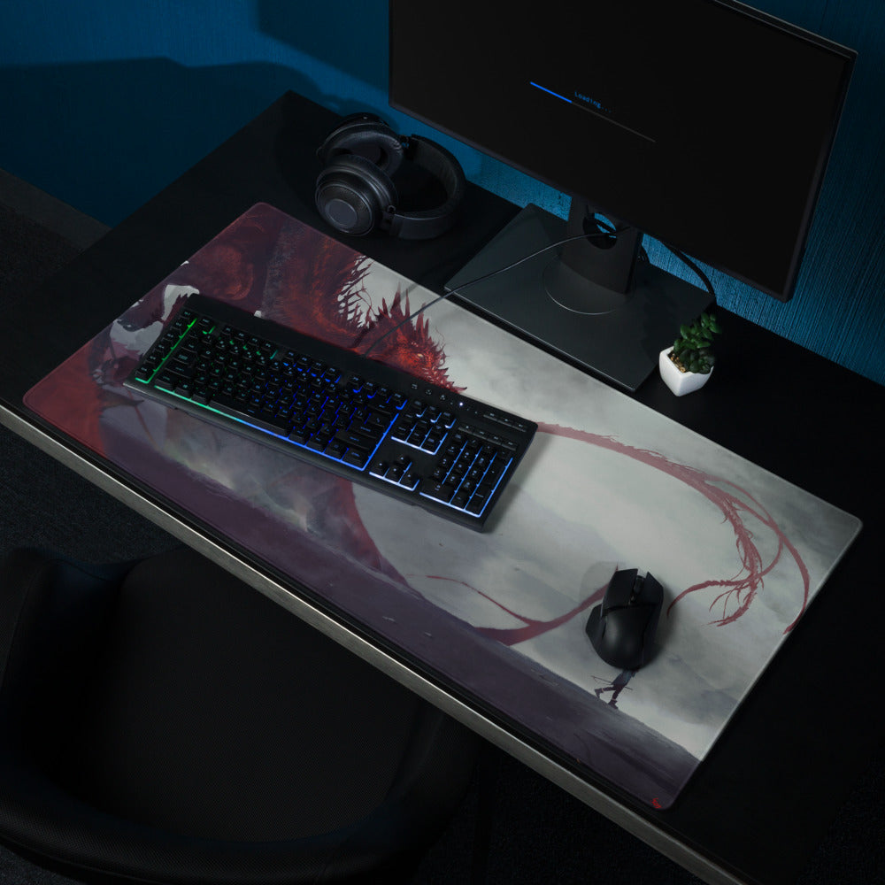 Red Dragon XL Mouse Pad - by Carlos "Kamyu" Díaz Asenjo