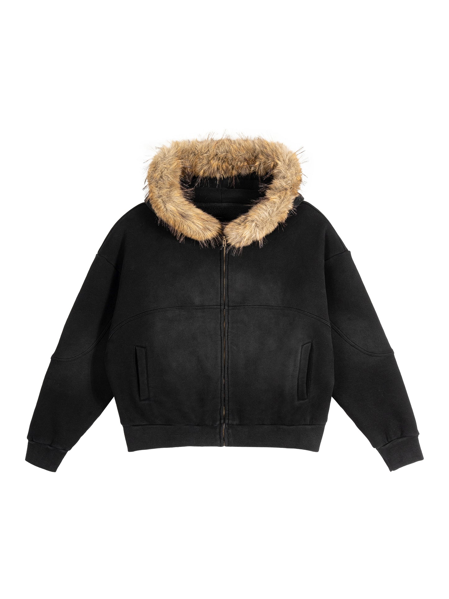 KP Detachable Fur Hoodie