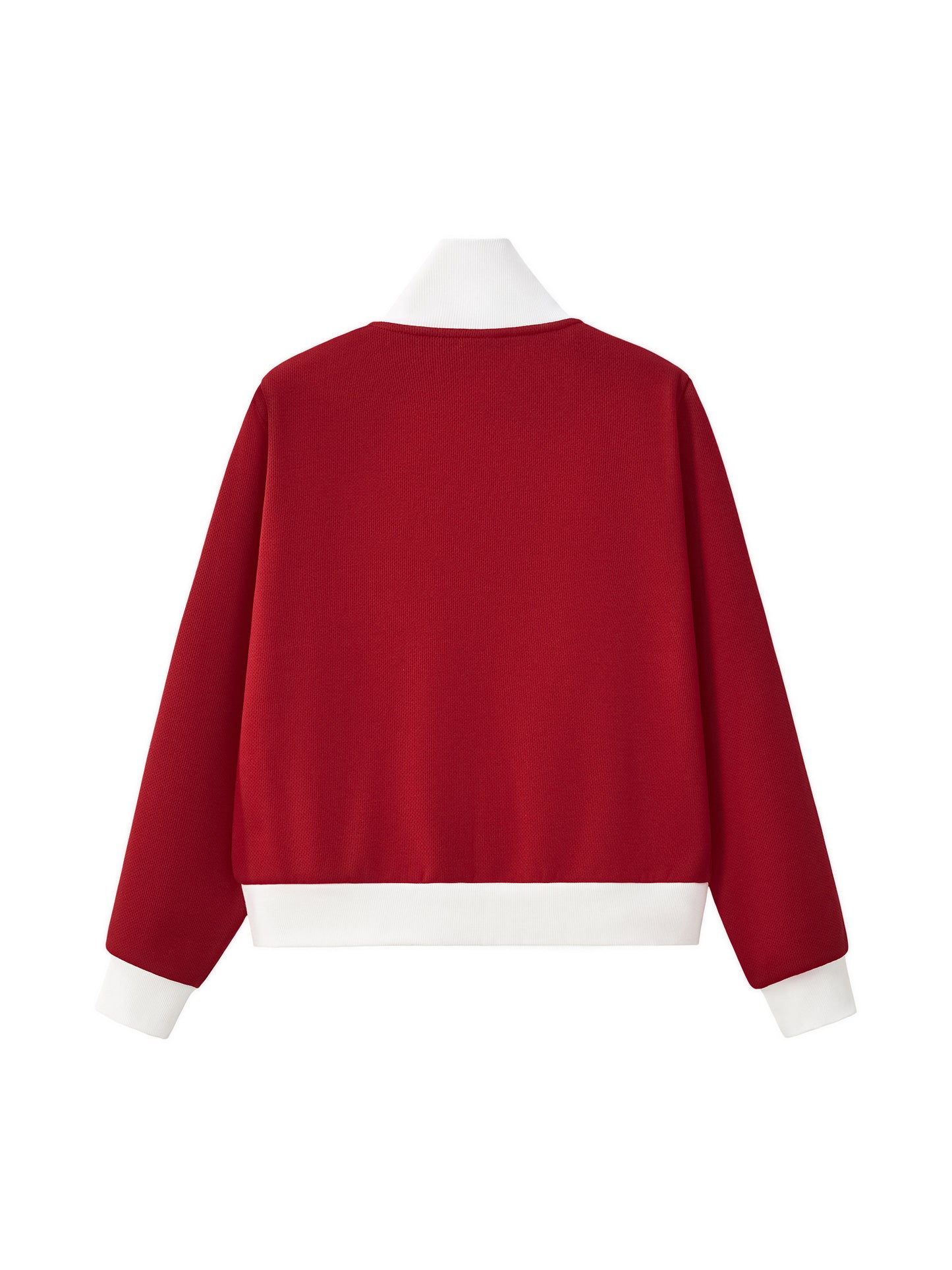 KP Stripe Fleece Cropped Track Jacket