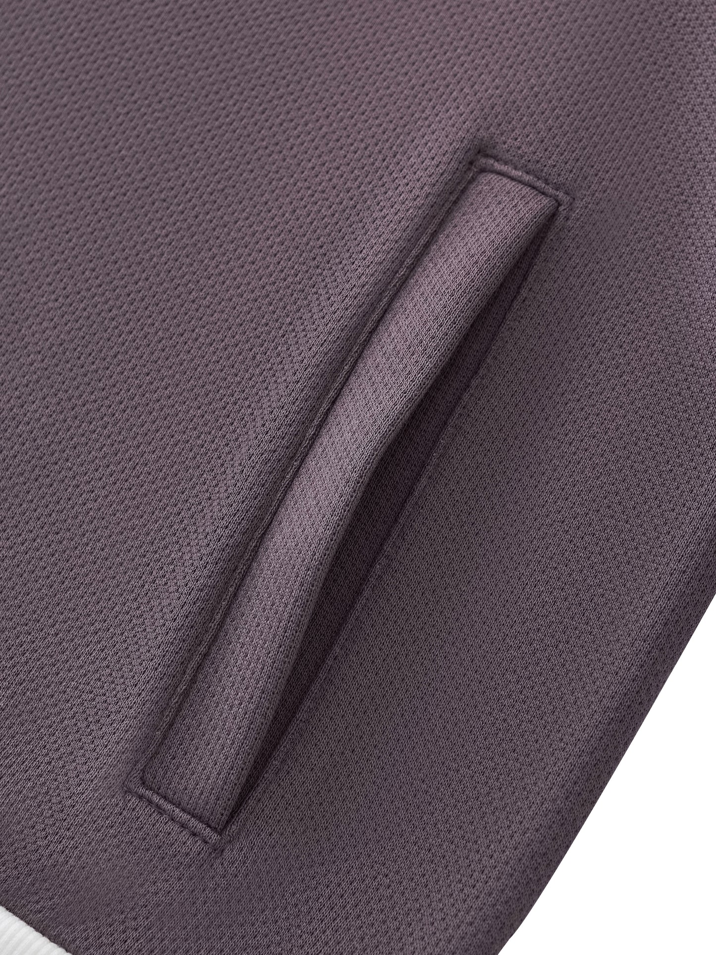 KP Stripe Fleece Cropped Track Jacket