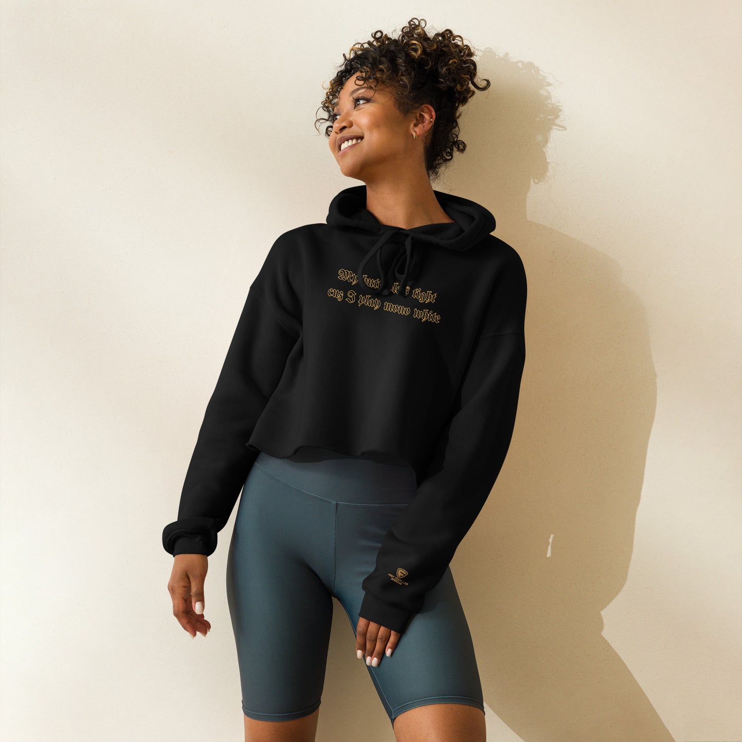 A Girl Named Ron Signature Crop Hoodie